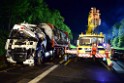 VU Gefahrgut LKW umgestuerzt A 4 Rich Koeln Hoehe AS Gummersbach P742